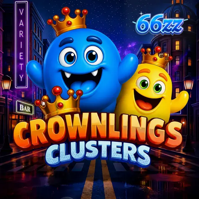 Crownlings Clusters স্লট গেমের রঙিন গ্রিড এবং বোনাস ফিচার